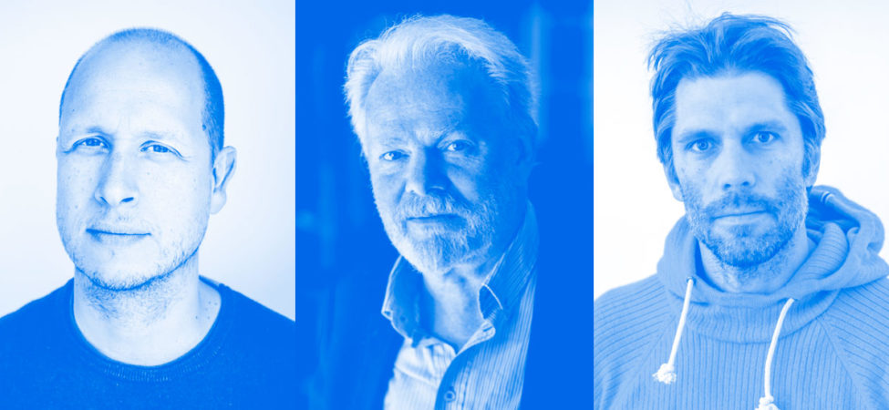 Portrett av Vegard Tenold Aase, Torgrim Eggen og Kjetil Østli