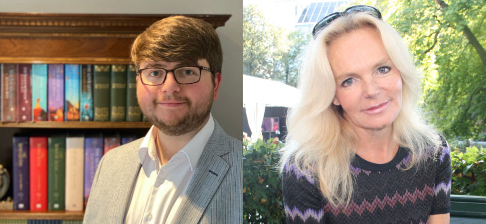 Lucinda Riley og hennes sønn Harry Whittaker